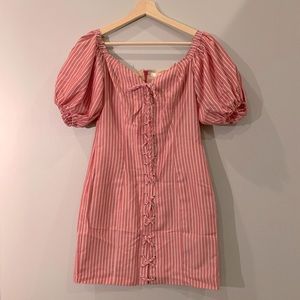 Nordstrom-WAYF Red stripe dress